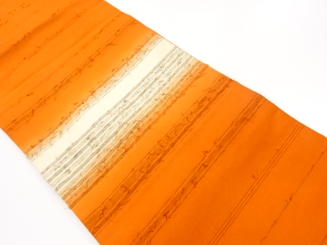 JAPANESE NAGOYA OBI / HIGE TSUMUGI / WOVEN STRIPE